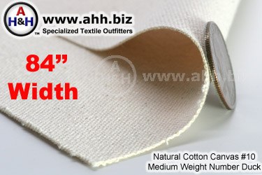 Number 10 Cotton Canvas, 84 inches wide