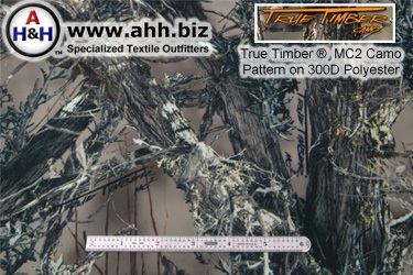 True Timber&reg; MC2 high detail Camouflage Pattern on 600 D Polyester