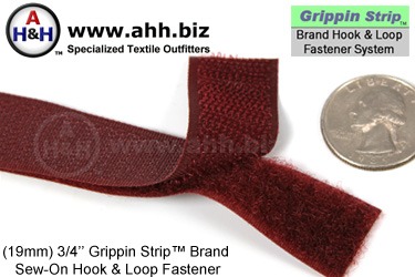 3/4 inch Hook and Loop Fastener, Strip Sew-On, Similar to 3/4 inch Sew On VELCRO&reg;
