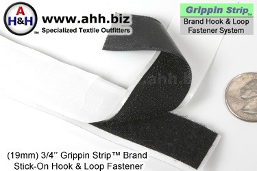Grippin Strip&trade; Brand Hook and Loop Fastener Strip 19mm - similar to VELCRO&reg;