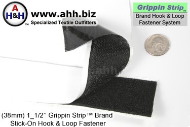 Grippin Strip&trade; Brand Hook and Loop Fastener Strip 38mm - similar to VELCRO&reg;