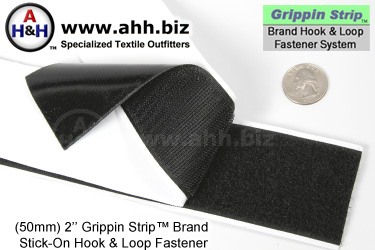 Grippin Strip&trade; Brand Hook and Loop Fastener Strip 50mm - similar to VELCRO&reg;