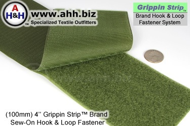 Grippin Strip&trade; Brand Hook and Loop Fastener Strip 100mm - similar to VELCRO&reg;