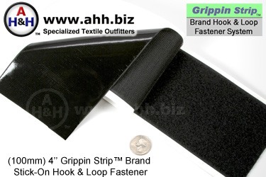 Grippin Strip&trade; Brand Hook and Loop Fastener Strip 100mm - similar to VELCRO&reg;