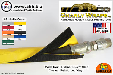 Gnarly Wraps&trade; protector Sleeves - Made in America from Rubber Duc&trade; 18 oz. Coated Vinyl