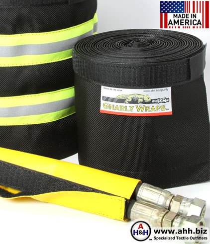 Gnarly Wraps&trade; Burst Protection Sleeving for Hydraulic Hoses Made in America