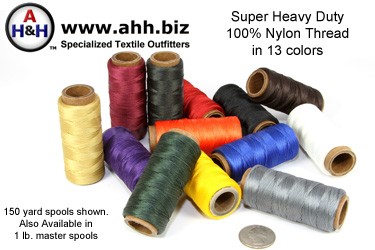 AH&H Brand&trade; Super Heavy Duty 100% Nylon Thread