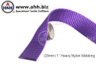 Heavy Nylon Webbing 1'' - 14 colors