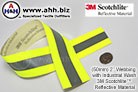 Fire Resistant Aramid Backed Reflective Webbing for Industrial Uses with 3M Scotchlite&trade; - 50mm